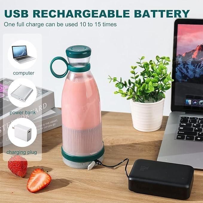 Juice Blender | USB Rechargeable Travel Juicer (380ml)