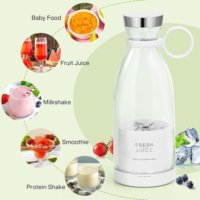 Juice Blender | USB Rechargeable Travel Juicer (380ml)