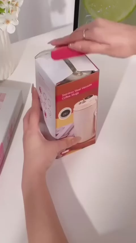 Stainless Steel Hot and Cold Vacuum Insulated Temperature Display Coffee Mug